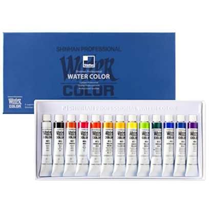 Набор акварельных красок в тубах ShinHanart Watercolor Pro 13 цветов