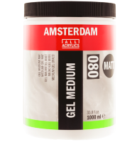 Гелевый медиум для акрила Amsterdam Gel Medium Matt 080 матовый в банке 1000 мл