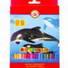 Карандаши цветные Koh-I-Noor Животные набор 36 цветов купить в художественном магазине Скетчинг Про