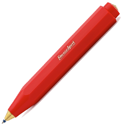Ручка шариковая Kaweco Classic Sport Red 1 мм пластик красная