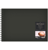 Скетчбук Fabriano Drawingbook в твердом переплете на пружине А3 / 60 листов / 160 гм (пейзаж)
