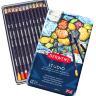 Набор цветных карандашей Derwent Studio 12 цветов на восковой основе в кейсе купить в фирменном художественном магазине Скетчинг ПРО с доставкой по РФ и СНГ