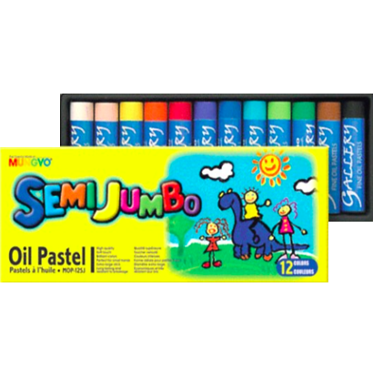 Пастель Mungyo Semi Jumbo Oil Pastel масляная 12 цветов для начинающих