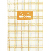 Блокнот в клетку Rhodia Heritage Tartan мягкая обложка бежевый А5 / 32 листа / 90 гм