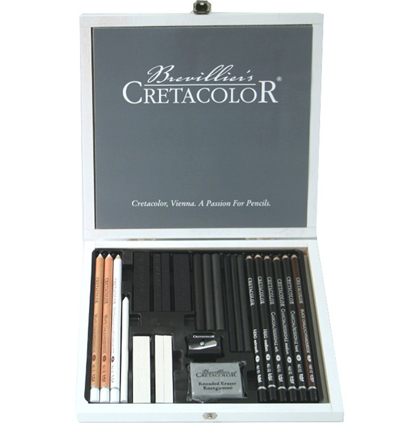 Набор карандашей и материалов для графики Cretacolor Black&White в пенале