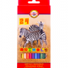 Карандаши цветные Koh-I-Noor Животные набор 24 цвета купить в художественном магазине Скетчинг Про