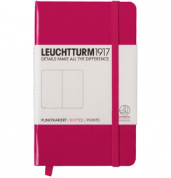 Записная книжка Leuchtturm «Pocket» A6 в точку фуксия 187 стр.