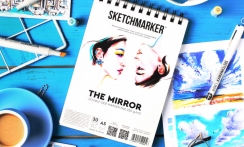 Скетчбук SKETCHMARKER THE MIRROR A5 / 30 листов / 220 гм