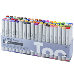 Набор маркеров COPIC SKETCH 72 D с кистью