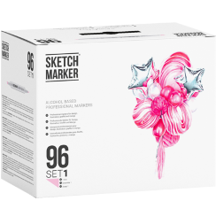 Набор 96 маркеров Sketchmarker "Базовый 1" на подставке