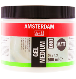 Гелевый медиум для акрила Amsterdam Gel Medium Matt 080 матовый в банке 500 мл