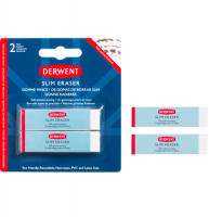 Набор ластиков тонких для рисования Derwent Slim Eraser 2 штуки