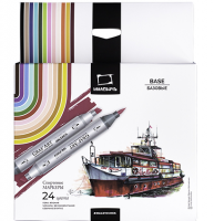 Набор 24 спиртовых маркера Малевичъ Graf'Art Brush