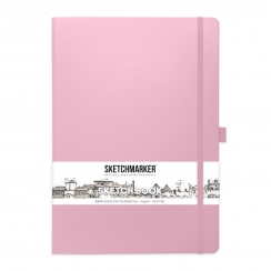 Скетчбук Sketchmarker розовый с твердой обложкой А4 / 80 листов / 140 гм