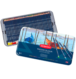 Акварельные карандаши Derwent Watercolour Pencils набор 36 цветов в кейсе