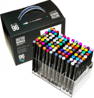Набор 96 маркеров Sketchmarker Brush Pro "Базовый 4" на подставке