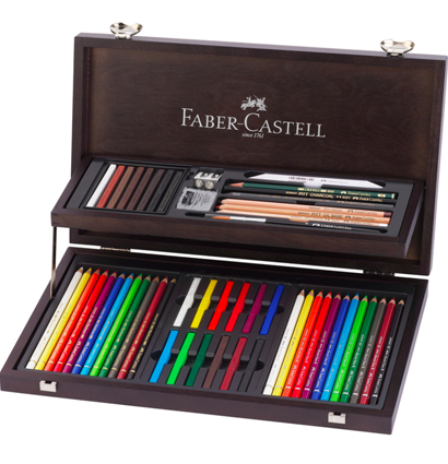 Набор художественных карандашей и пастели Faber-Castell Art&Graphic Compendium 54 шт в кейсе
