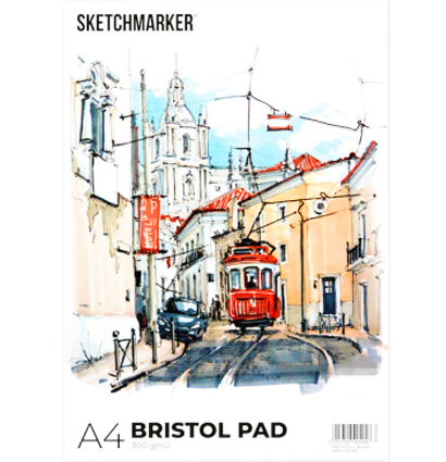 Альбом для графики Sketchmarker Bristol А4 / 20 листов / 300 гм
