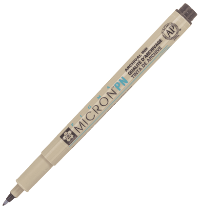 Ручка капиллярная Sakura Pigma Micron PN перо 0.4-0.5 мм / выбор цвета