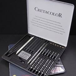 Набор карандашей и материалов для графики Cretacolor Black Box в пенале
