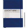 Записная книжка Leuchtturm «Master Slim» A4+ в клетку темно-синяя 123 стр.
