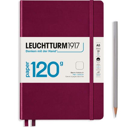Блокнот Leuchtturm «Notebook Edition» А5 нелинованный винный 203 стр.