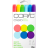 Набор маркеров Copic Ciao Brights 6 цветов для скетчей в пластиковом кейсе (яркие цвета) купить в магазине маркеров Скетчинг ПРО с доставкой по РФ и СНГ