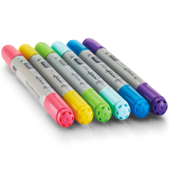 Набор маркеров COPIC CIAO 6 Brights с кистью (яркие)