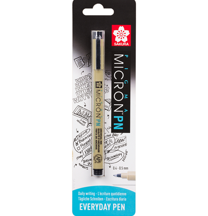 Ручка капиллярная Sakura Pigma Micron PN перо 0.4-0.5 мм в блистере