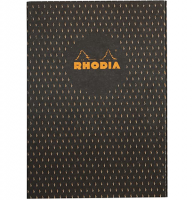 Блокнот в клетку Rhodia Heritage Moucheture мягкая обложка черный А5 / 32 листа / 90 гм