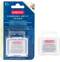 Мягкий ластик  - клячка для работы с интенсивностью карандаша Derwent Kneadable Eraser в картонном дисплее