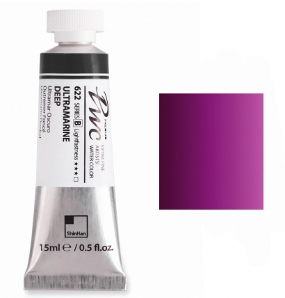 Краска акварельная ShinHan PWC туба 15мл №657 (D) пурпурный перманентный