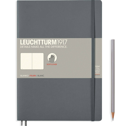 Записная книжка Leuchtturm «Composition» В5 нелинованная глубокий серый 123 стр.