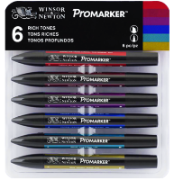 Promarker набор спиртовых маркеров 6 Rich Tones (насыщенные)