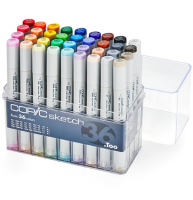 Набор маркеров COPIC SKETCH 36 Basic с кистью (базовые)