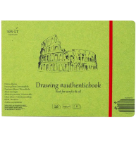 Скетчбук SMLT Authentic Book для акрила и масла 24.5x18.6 см / 8 листов / 290 гм