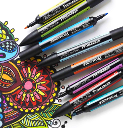 Скетчбокс Winsor&Newton Promarker 13 цветов + альбом для маркеров Marker Pad А4