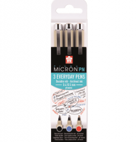 Набор капиллярных ручек Sakura Pigma Micron PN черная, синяя, красная 3 штуки