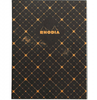 Блокнот в клетку Rhodia Heritage Quadrille мягкая обложка черный А5 / 32 листа / 90 гм