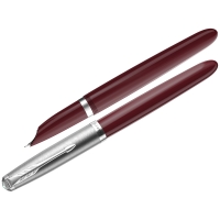 Ручка перьевая Parker 51 Burgundy CT чёрная 0,8 мм в подарочной упаковке