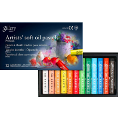 Пастель Mungyo Gallery Soft Oil Pastel масляная круглая 12 цветов профессиональная