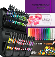Набор для скетчинга Winsor&Newton Promarker 25 маркеров, пенал, скетчбук и набор ручек