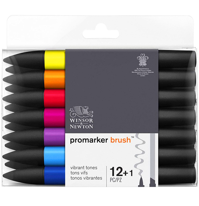 Набор маркеров Promarker Brush 12+1 Set 2 Winsor Newton базовые
