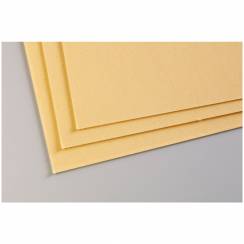 Бархатная бумага для пастели Pastelmat ClaireFontaine жёлтая пачка 50х70 см / 5 листов / 360 гм