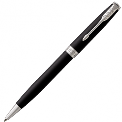 Ручка шариковая Parker Sonnet Matte Black CT 1 мм черные чернила, подарочная упаковка