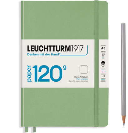 Блокнот Leuchtturm «Notebook Edition» А5 нелинованный пастельный зеленый 203 стр.