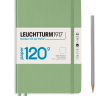 Блокнот Leuchtturm «Notebook Edition» А5 нелинованный пастельный зеленый 203 стр.