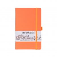 Скетчбук Sketchmarker неоновый коралл с твердой обложкой А5 / 80 листов / 140 гм