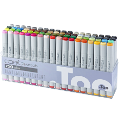 Набор маркеров COPIC SKETCH 72 C с кистью
