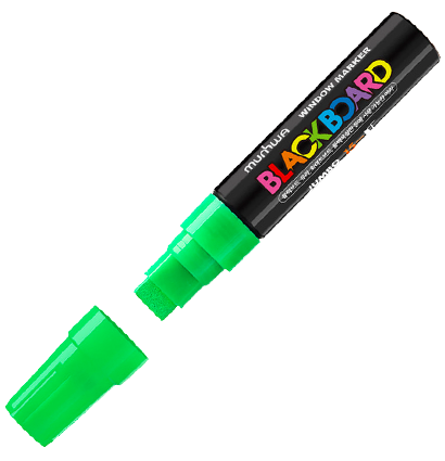 Маркер меловой Blackboard Jumbo Marker для любых поверхностей зеленый 15 мм